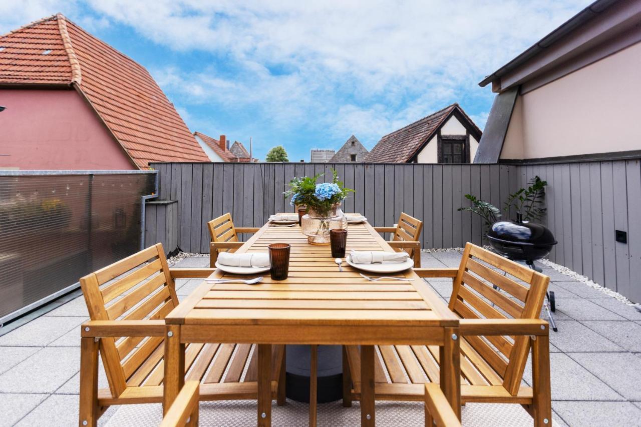 Apartment Homie Badgasse - Fewos Am Main Mit Dachterrasse & Fahrradgarage *
